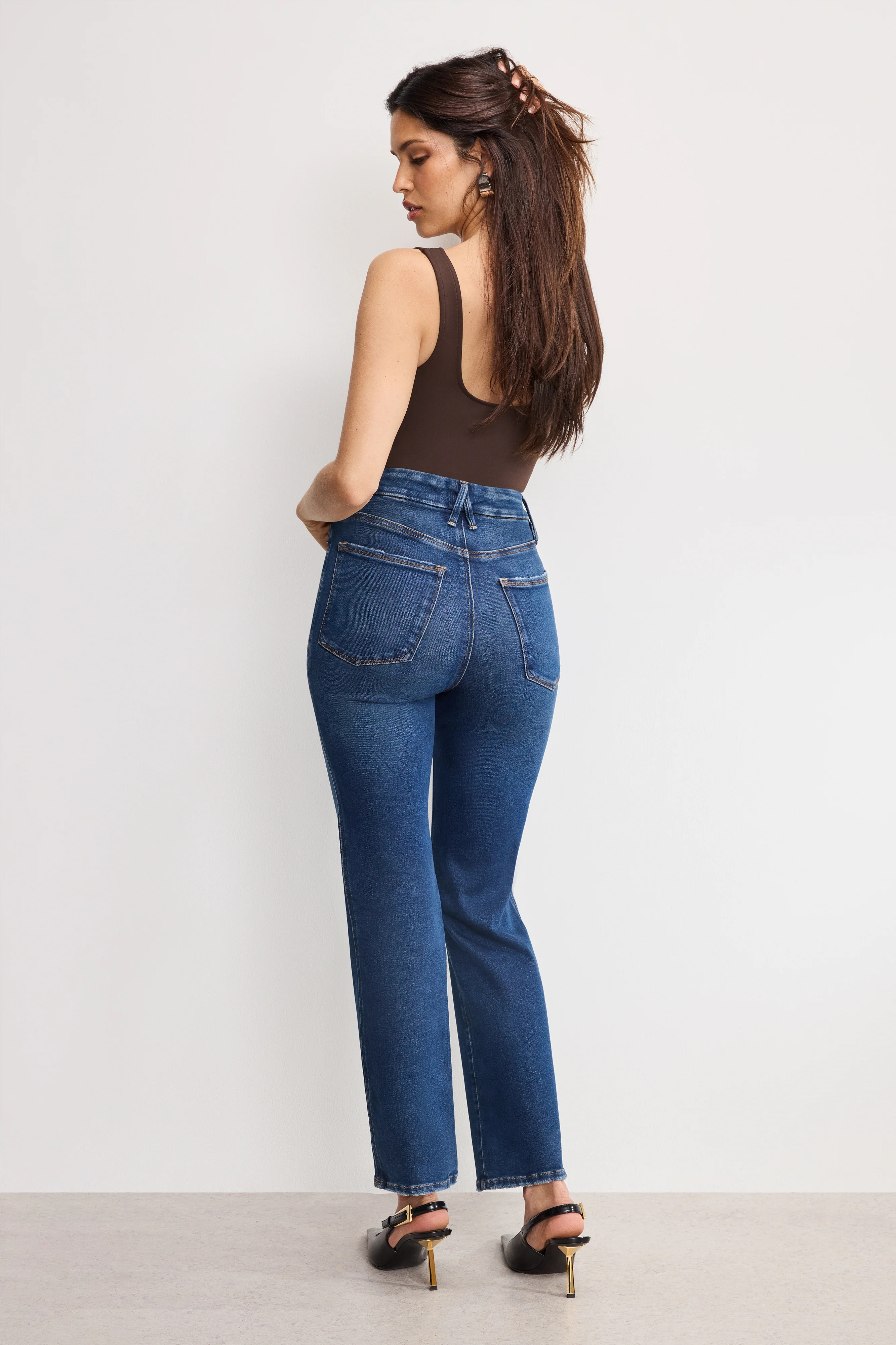 SOFT TECH GOOD CURVE STRAIGHT JEANS | INDIGO989 - Image 2