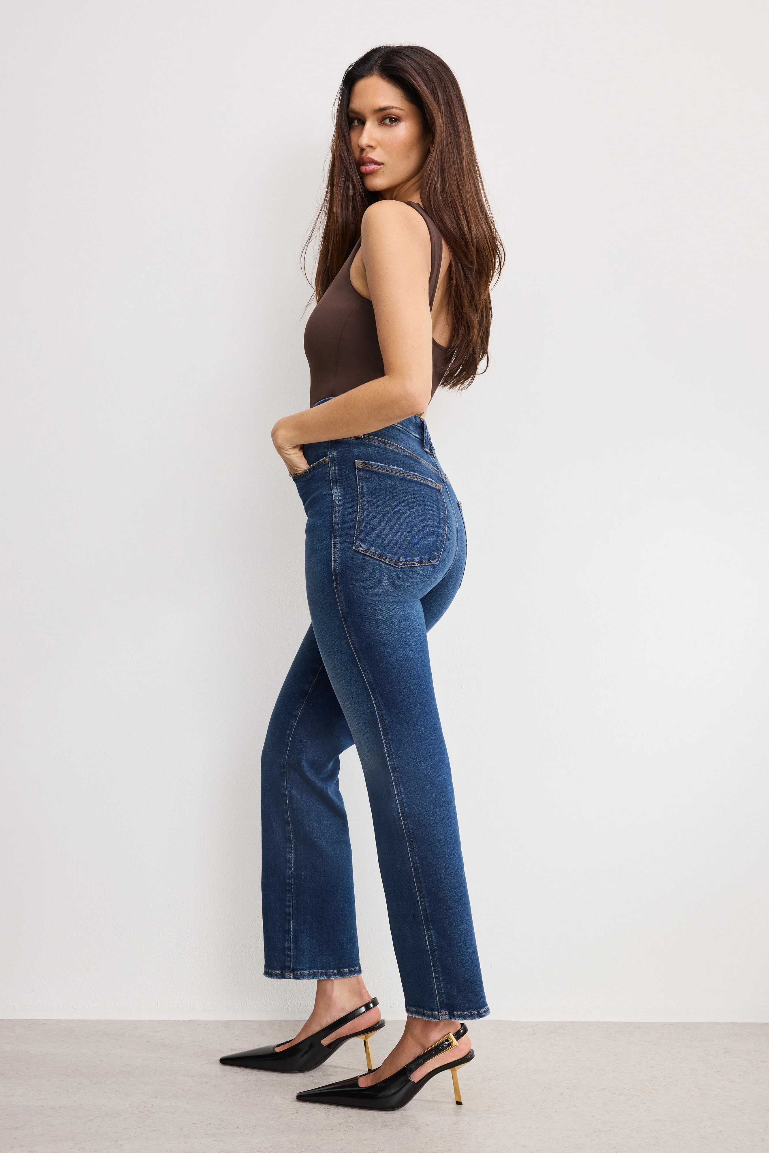 SOFT TECH GOOD CURVE STRAIGHT JEANS | INDIGO989 - Image 5