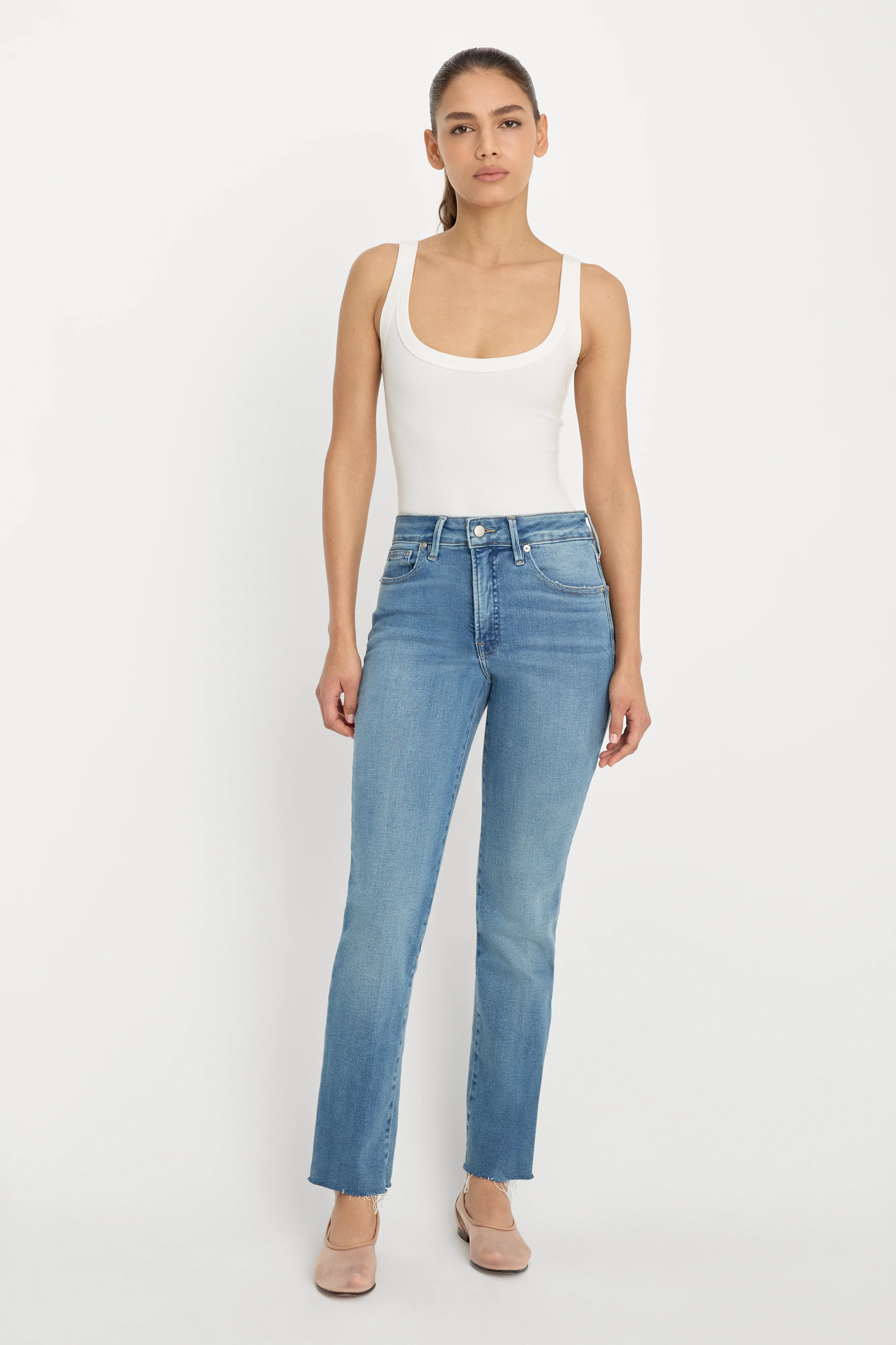 SOFT TECH GOOD LEGS STRAIGHT JEANS | INDIGO1209 - Image 3
