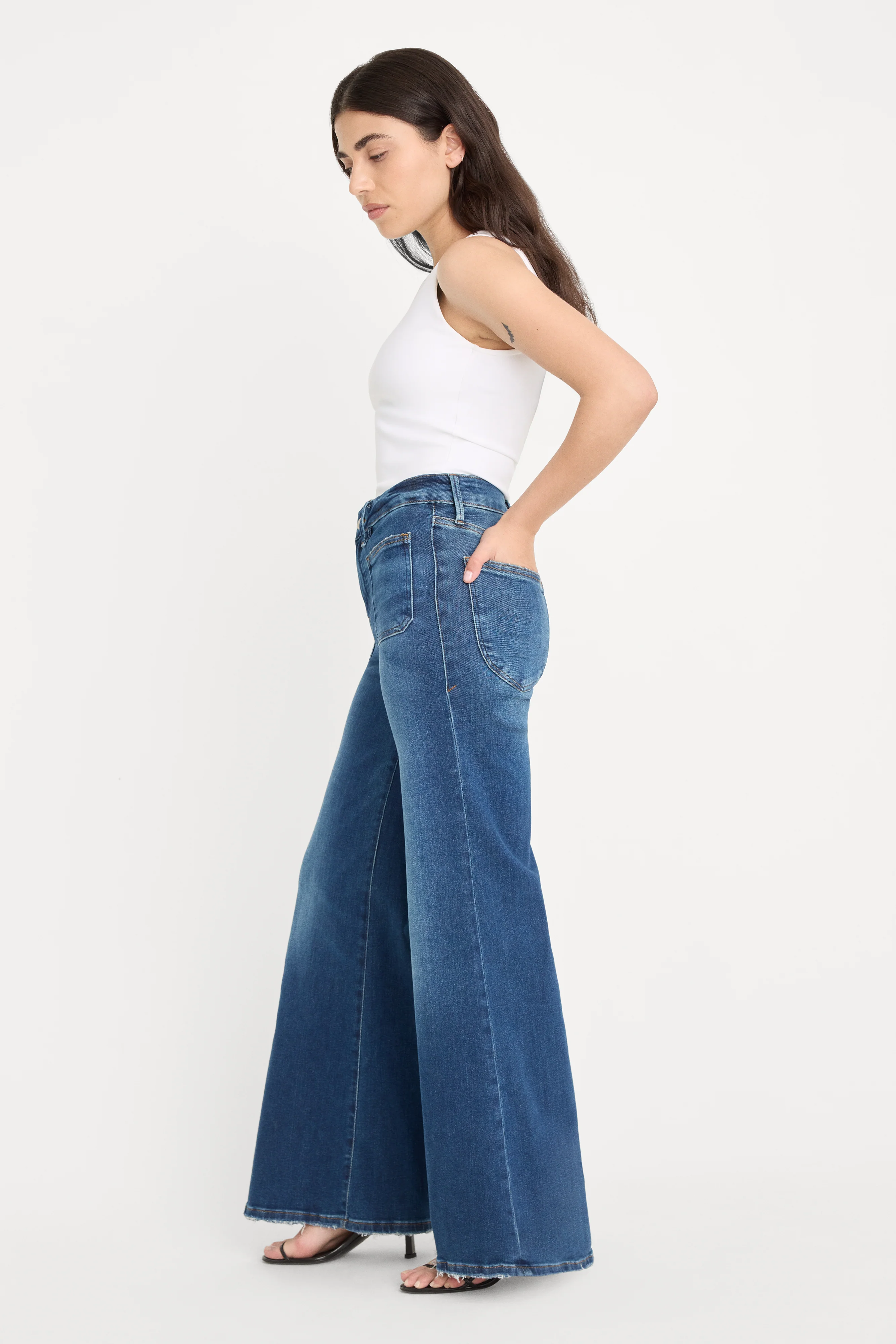 GOOD PETITE PALAZZO JEANS | INDIGO511 - Image 3