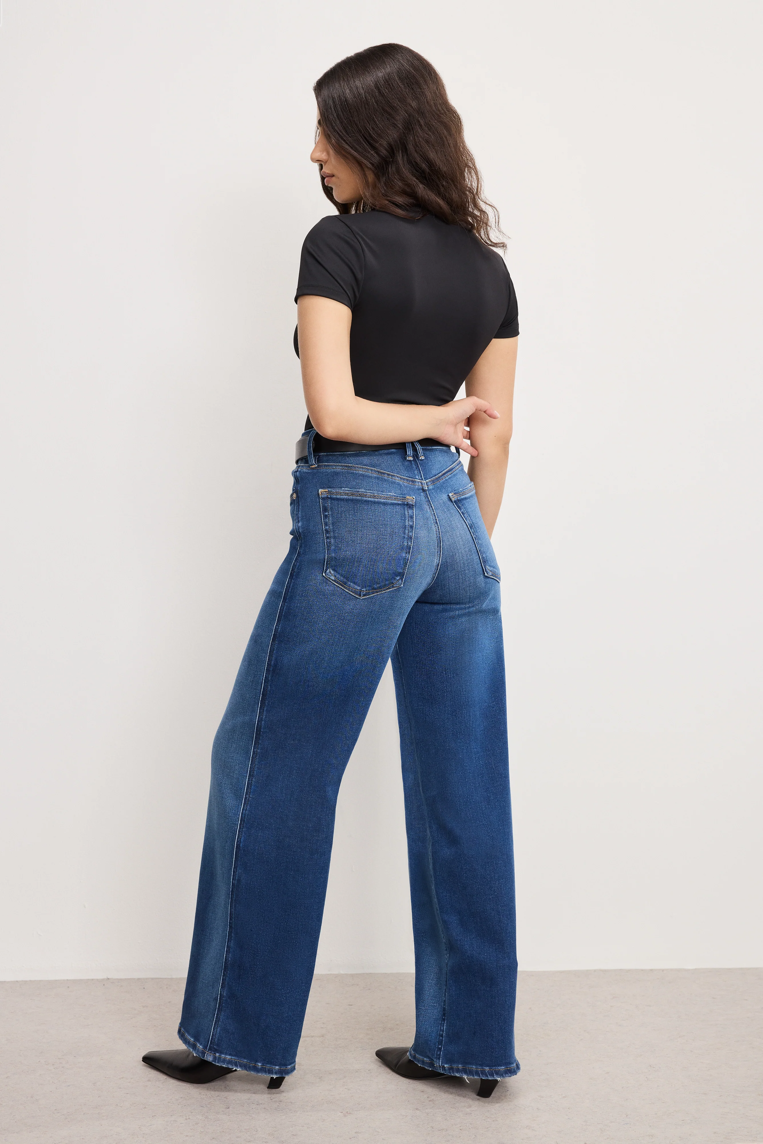 SOFT TECH GOOD PETITE SKATE WIDE JEANS | INDIGO891 - Image 4