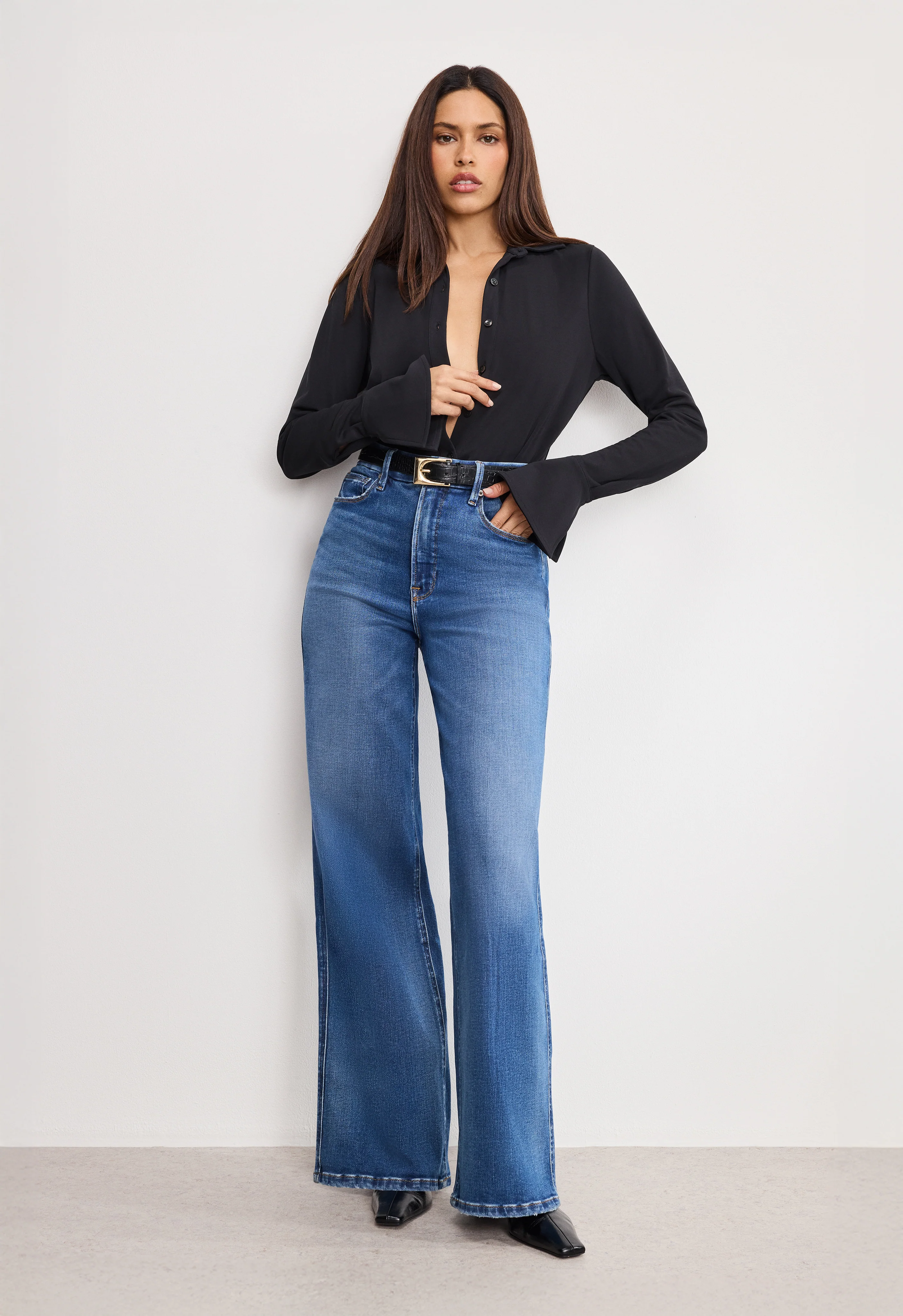 SOFT TECH GOOD SKATE WIDE LEG JEANS | INDIGO891 - Image 2
