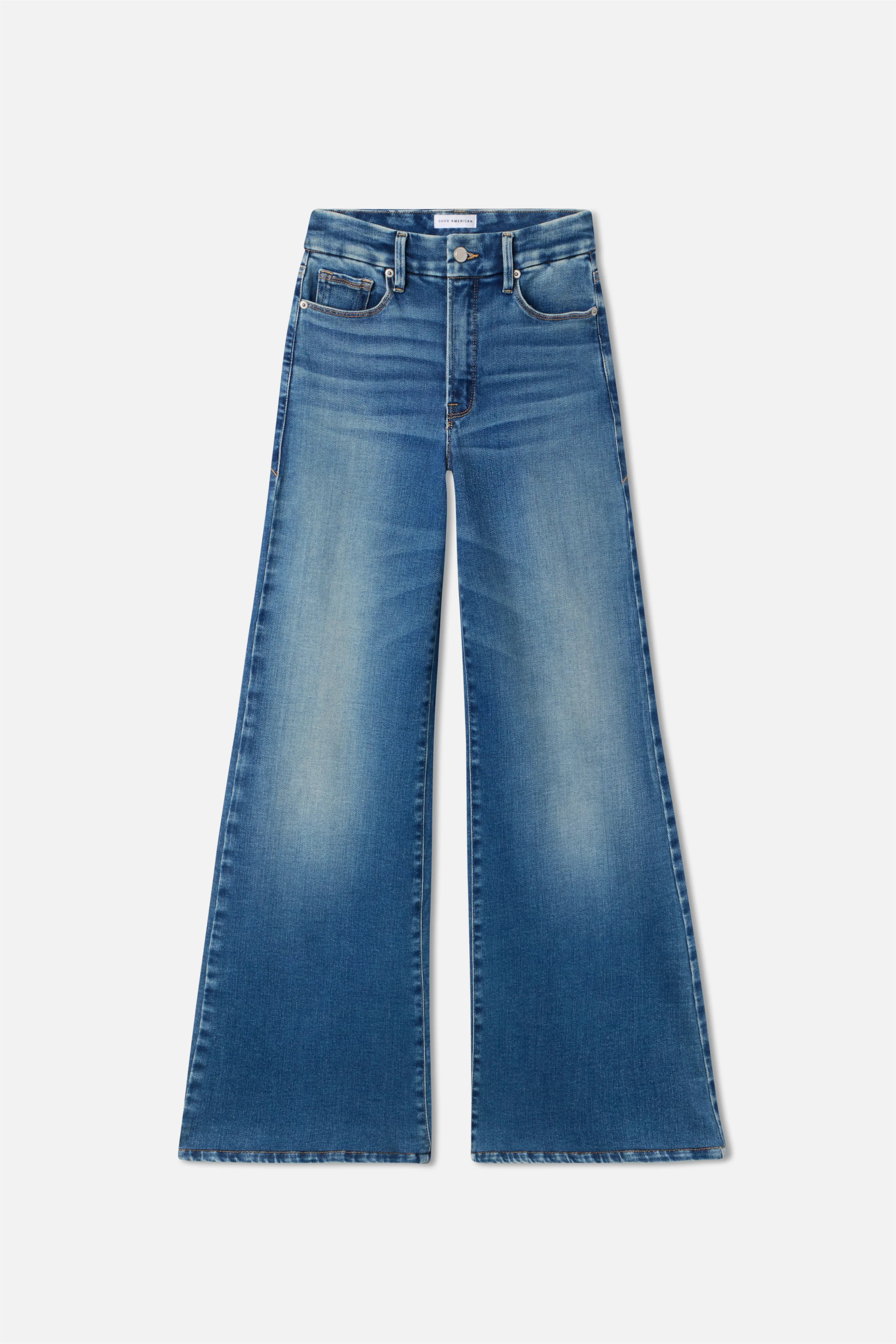 SOFT TECH GOOD WAIST PALAZZO JEANS | INDIGO986 - Image 6