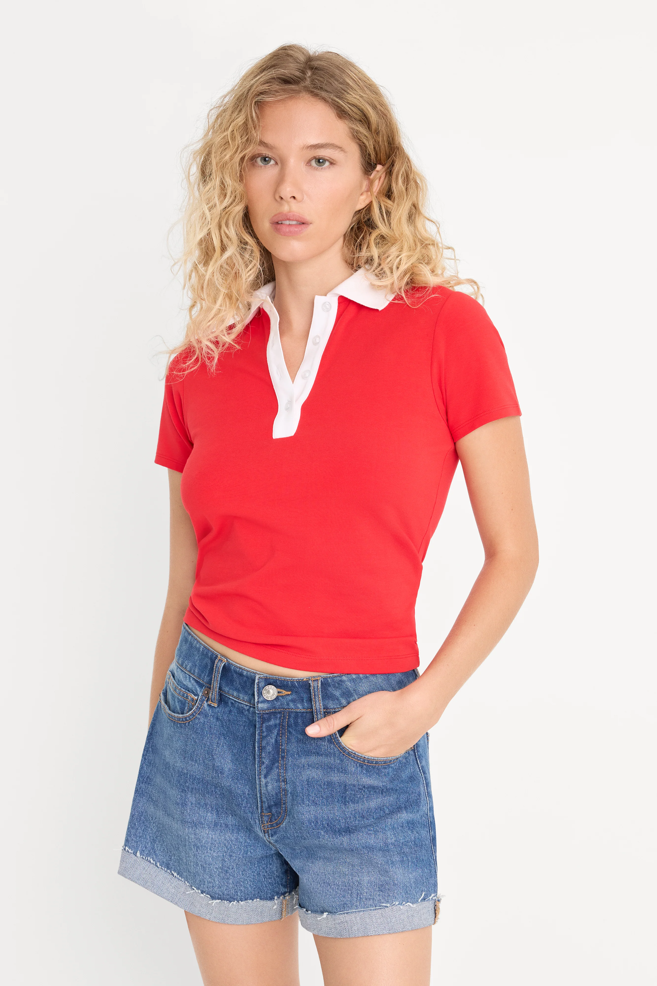 THE EASY POLO | POP RED - Image 2