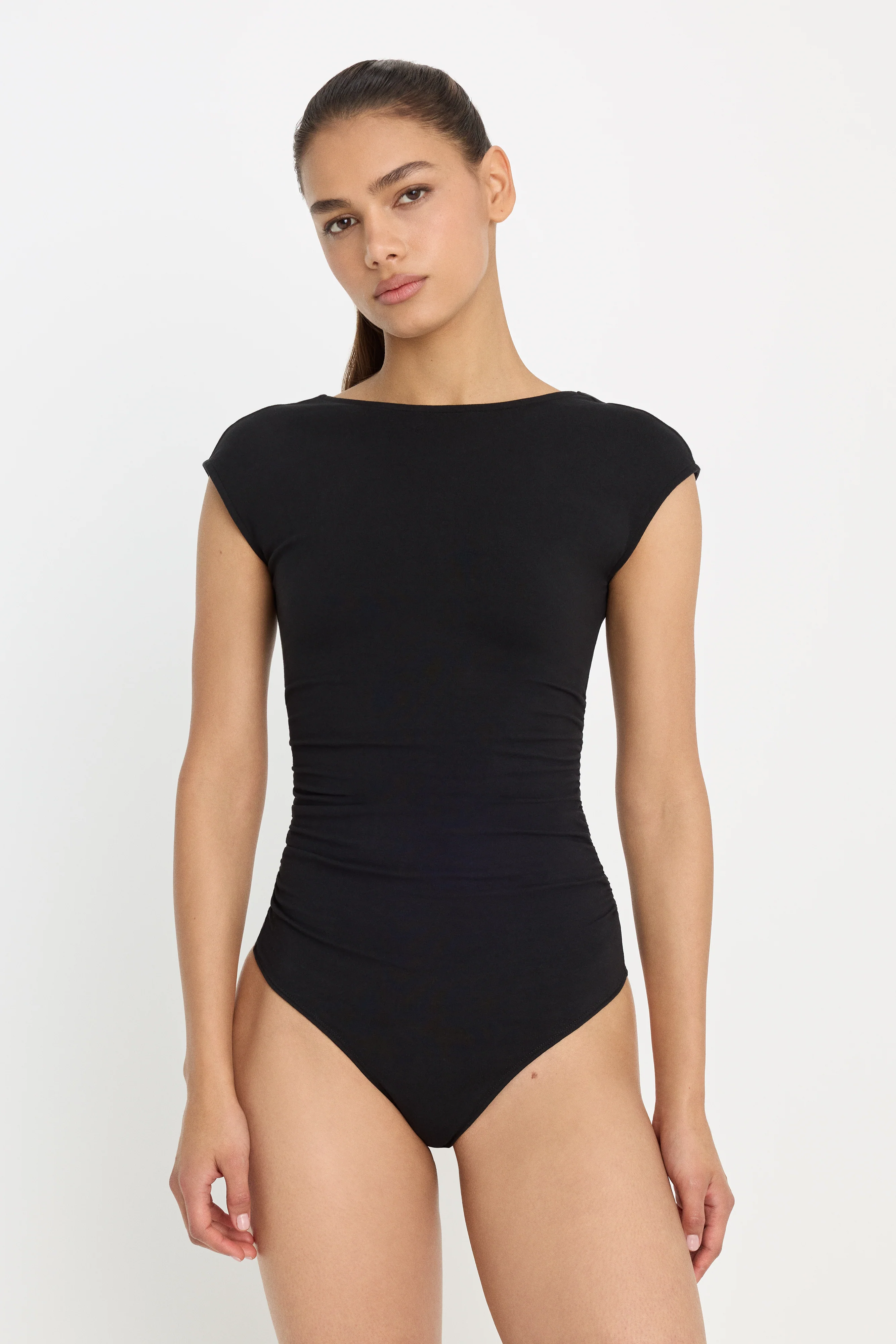 SUPER STRETCH OPEN BACK BODY SUIT | BLACK001 - Image 5