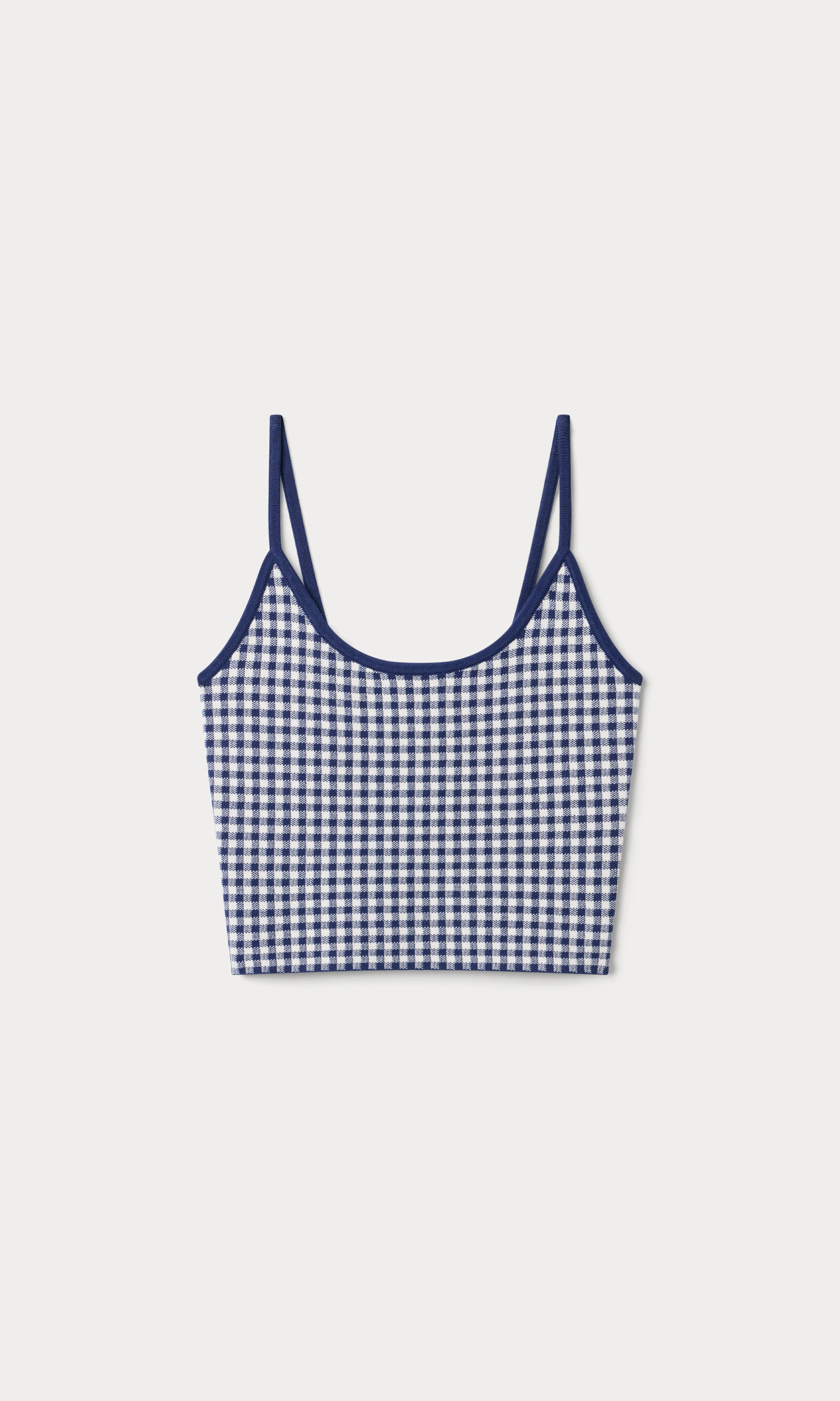 THE KEEPSAKE TANK | NAVY GINGHAM - Image 6
