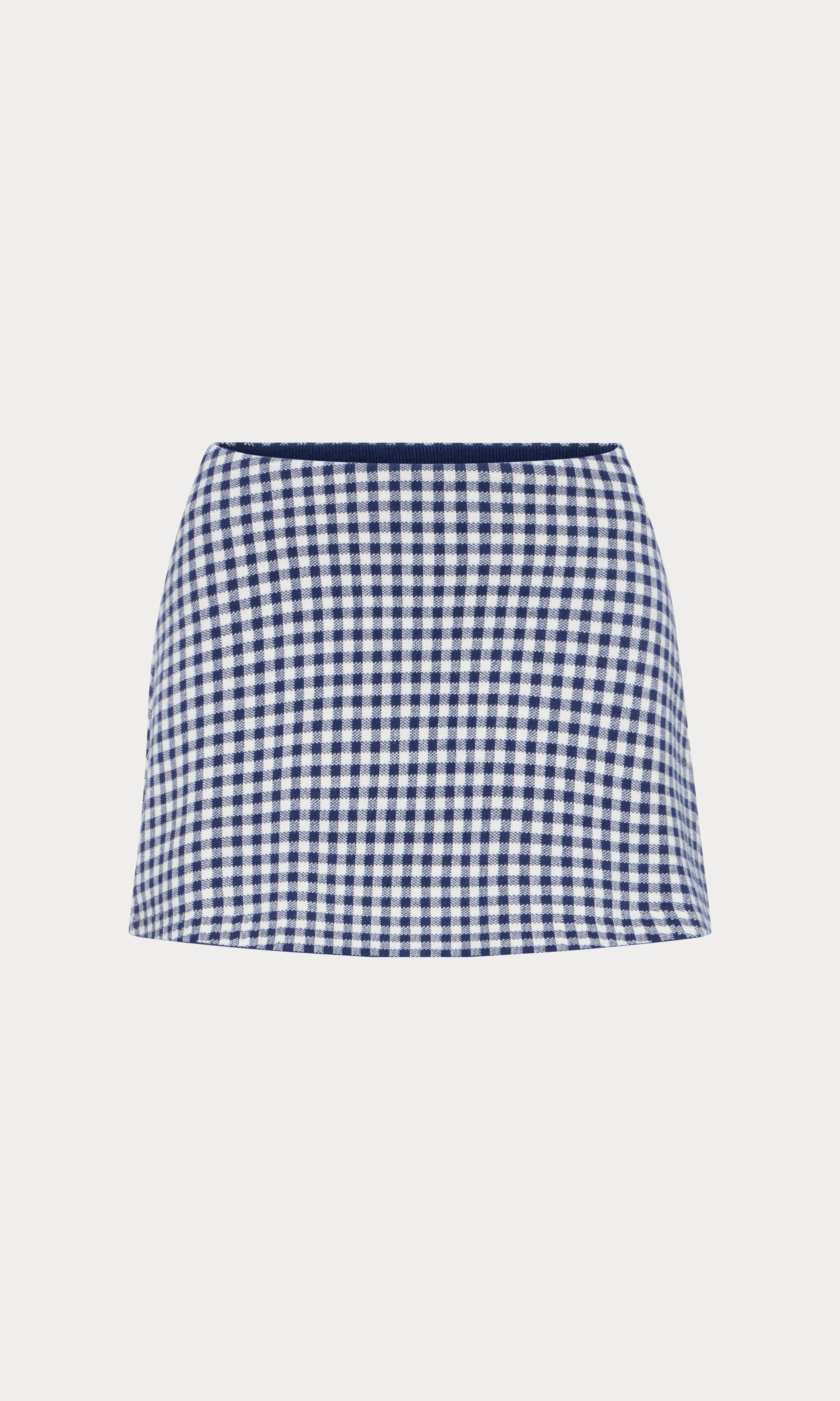 THE KEEPSAKE SKORT | NAVY GINGHAM - Image 6