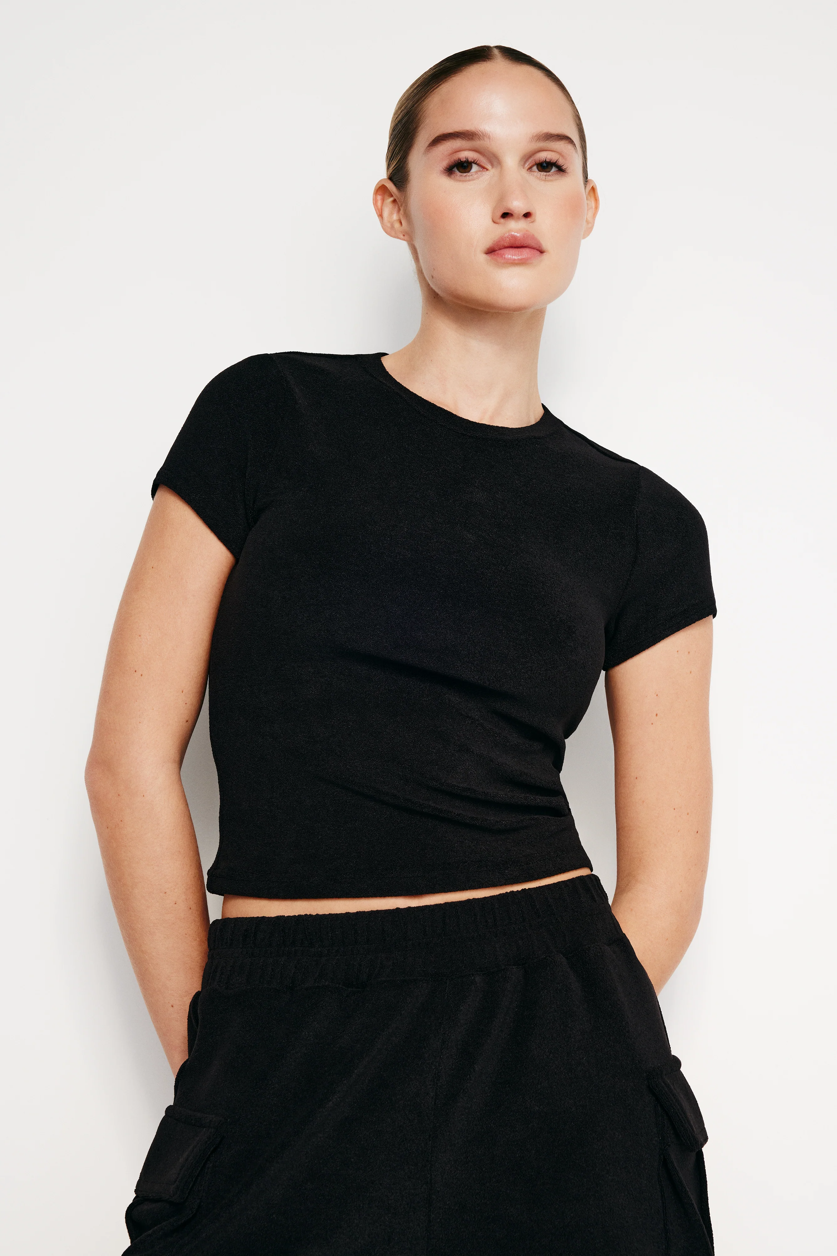 TERRY TEE | BLACK001