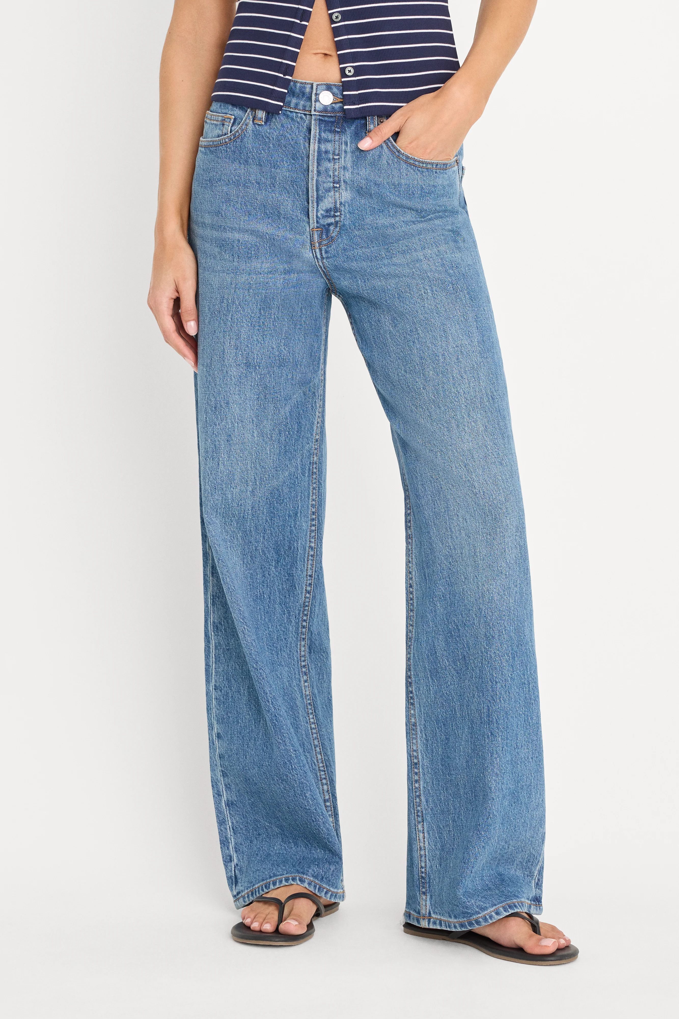 VINTAGE WIDE JEANS | INDIGO1237 - Image 2