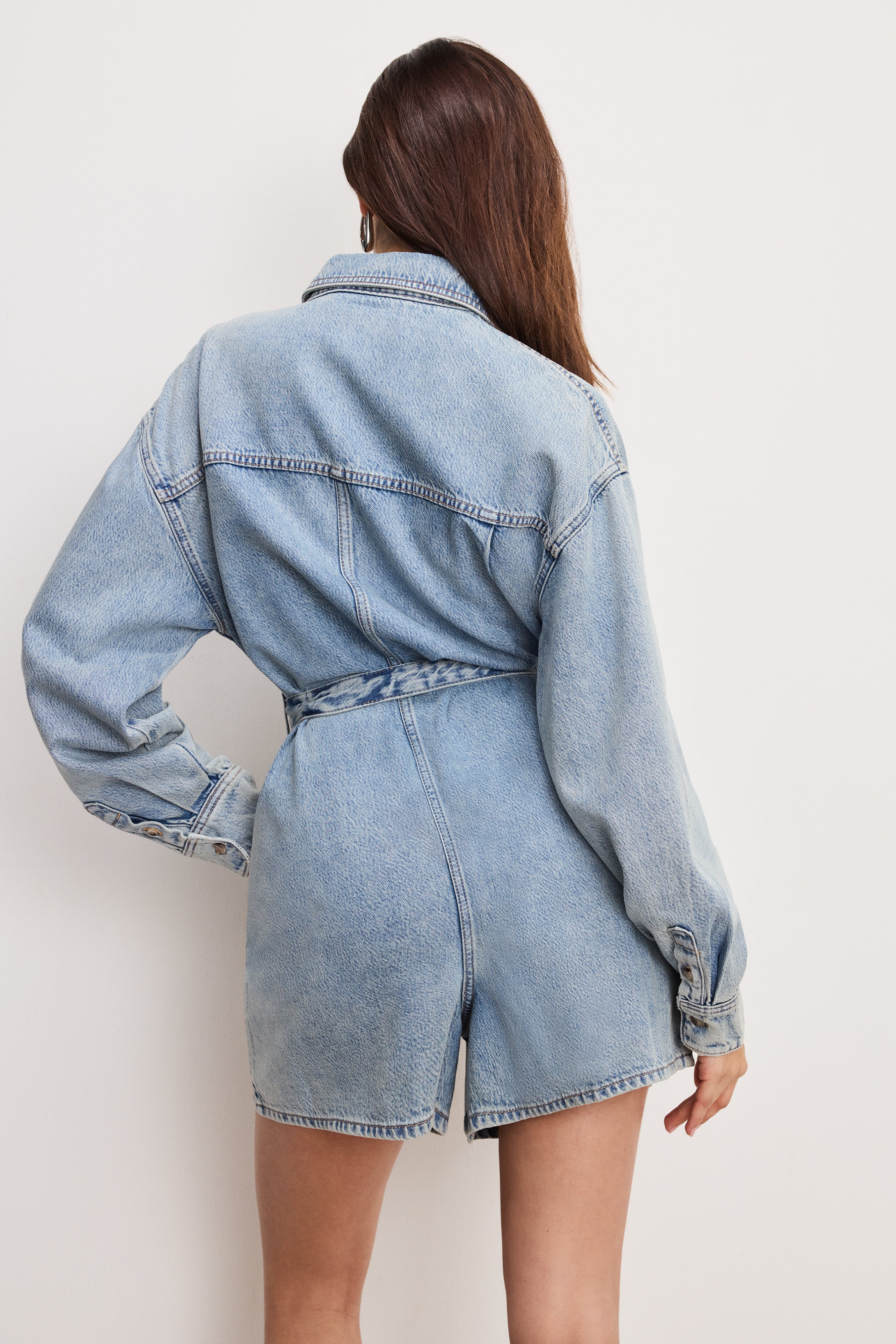 WEIGHTLESS DENIM ROMPER | INDIGO793 - Image 4
